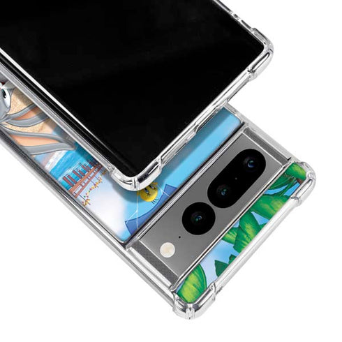 Looney Tunes Beach Google Pixel 7 Pro Clear Case
